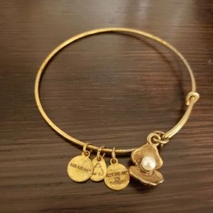 Alex and Ani Bracelet - Gold - pearl oyster charm